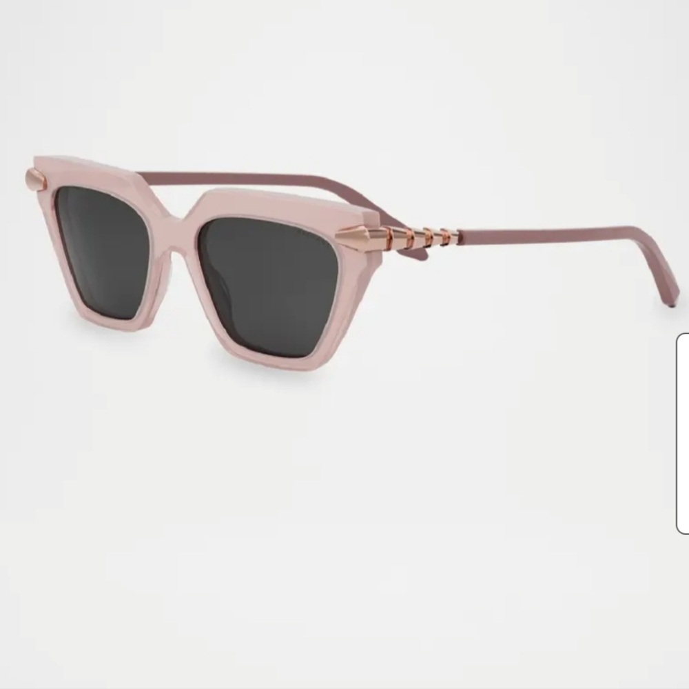 E_ $710 Sold Out BVLGARI Serpenti Acetate & Nylon Cat-Eye Sunglasses
